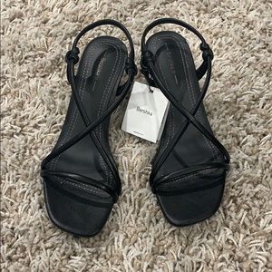 Bershka Black Strappy Heels